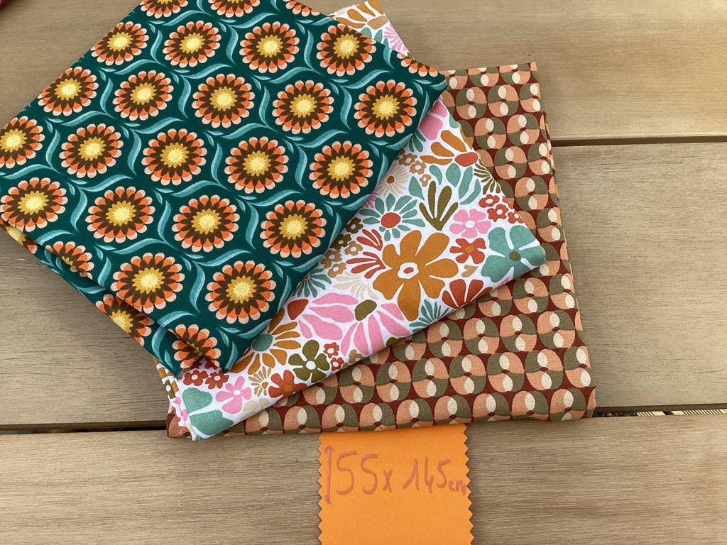 Lot coupons tissu coton loisirs créatifs
