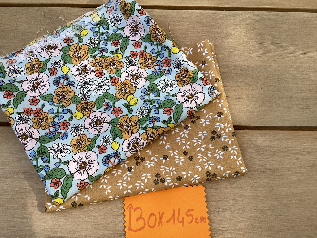 Lot coupons tissu coton loisirs créatifs