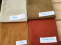 Tissu velours d’ameublement côtelé