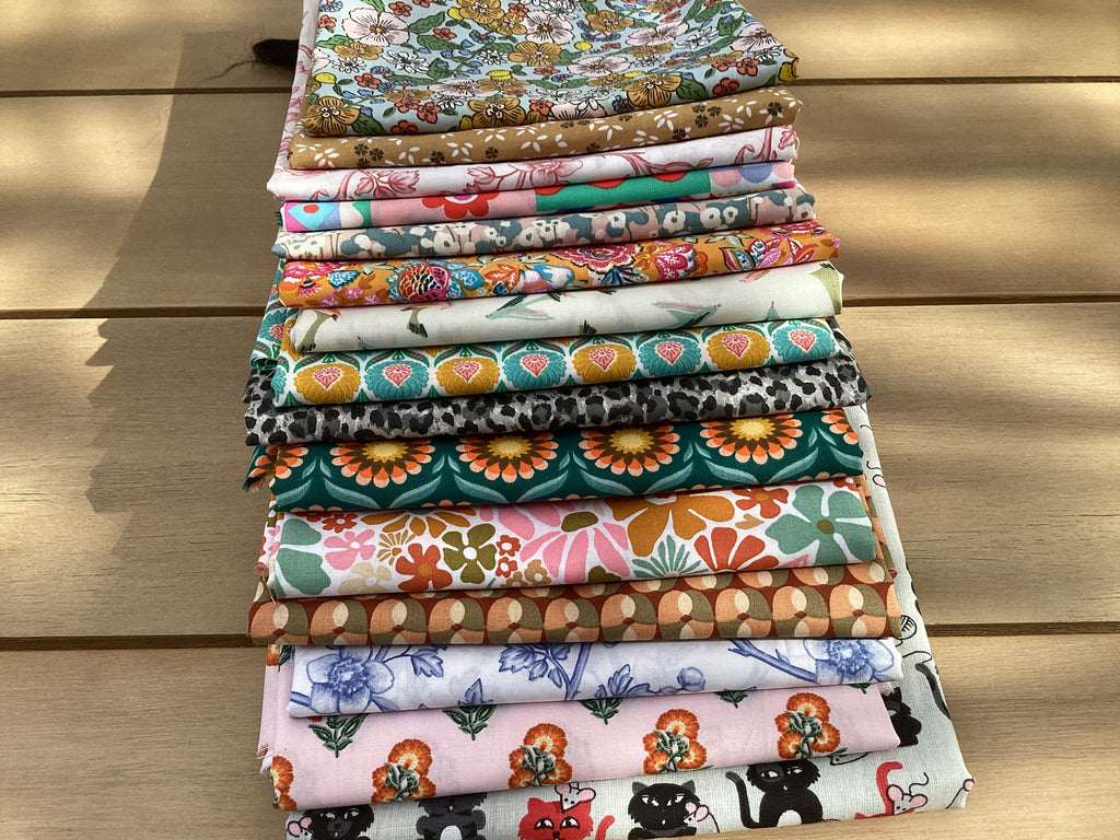 Lot coupons tissu coton loisirs créatifs