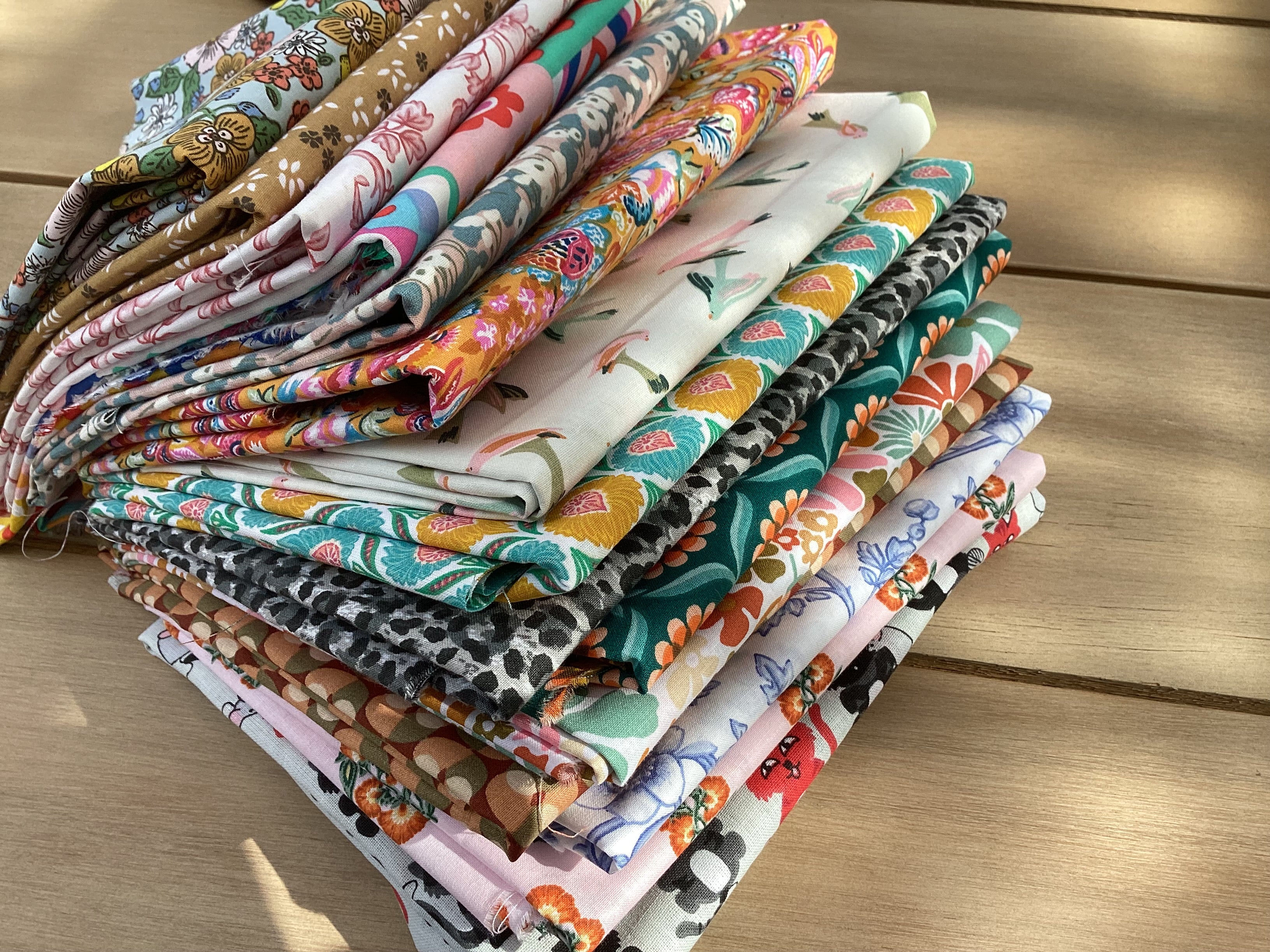 Lot coupons tissu coton loisirs créatifs