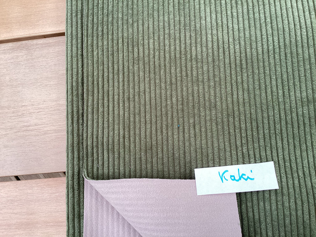 Tissu velours d’ameublement côtelé