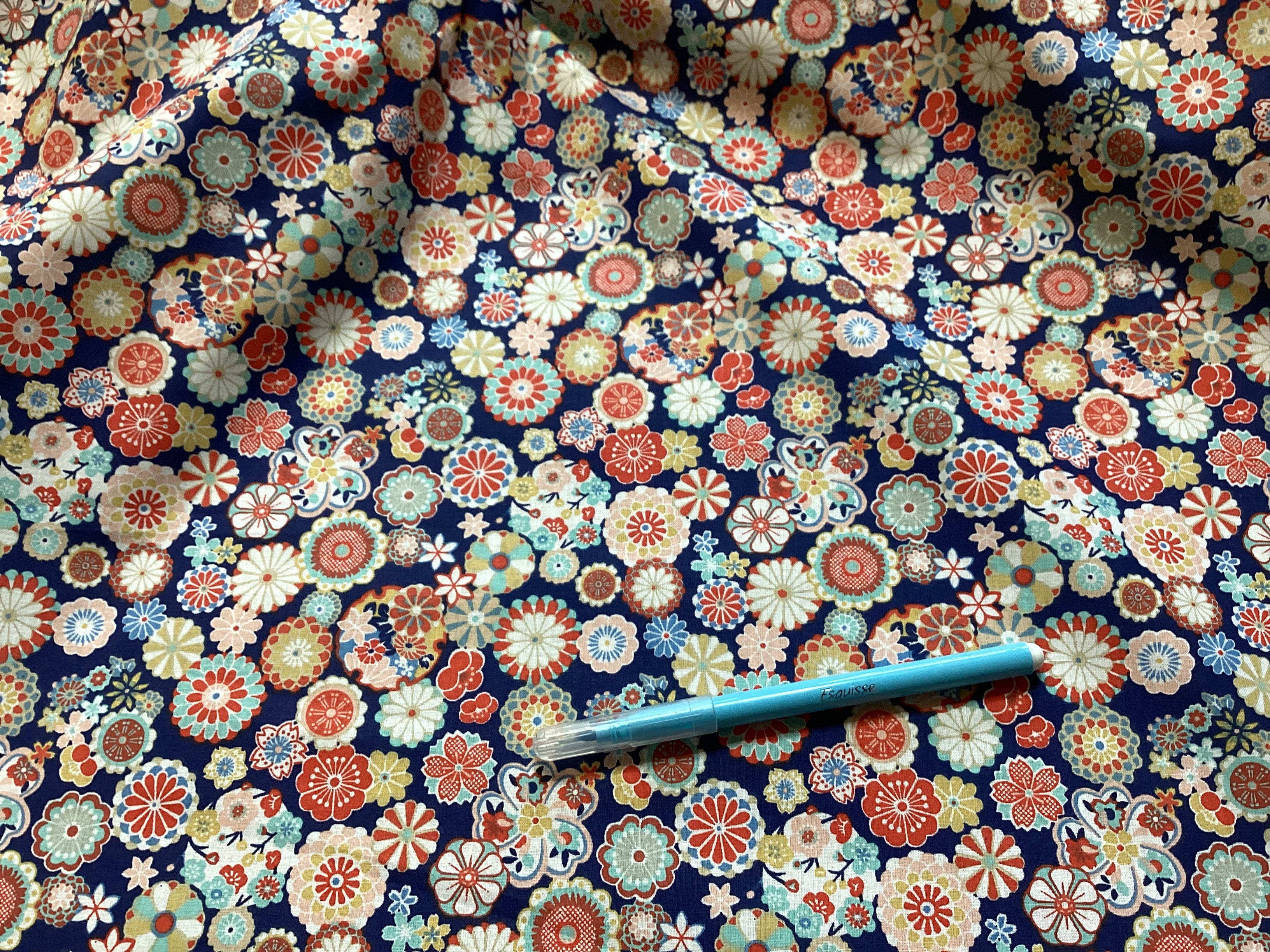 Tissu coton imprimé au mètre – 145 cm de large