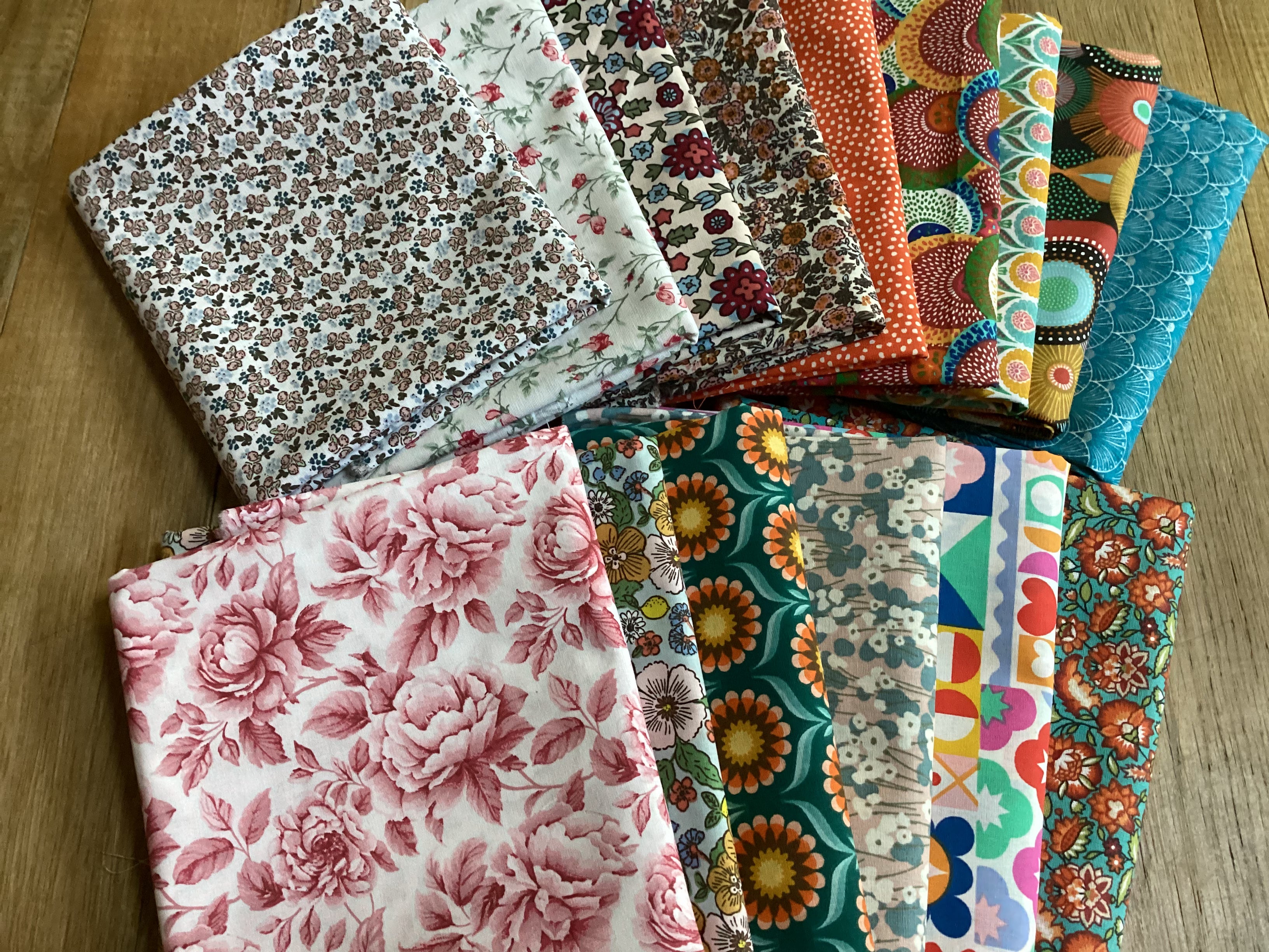 Lot 15 coupons coton