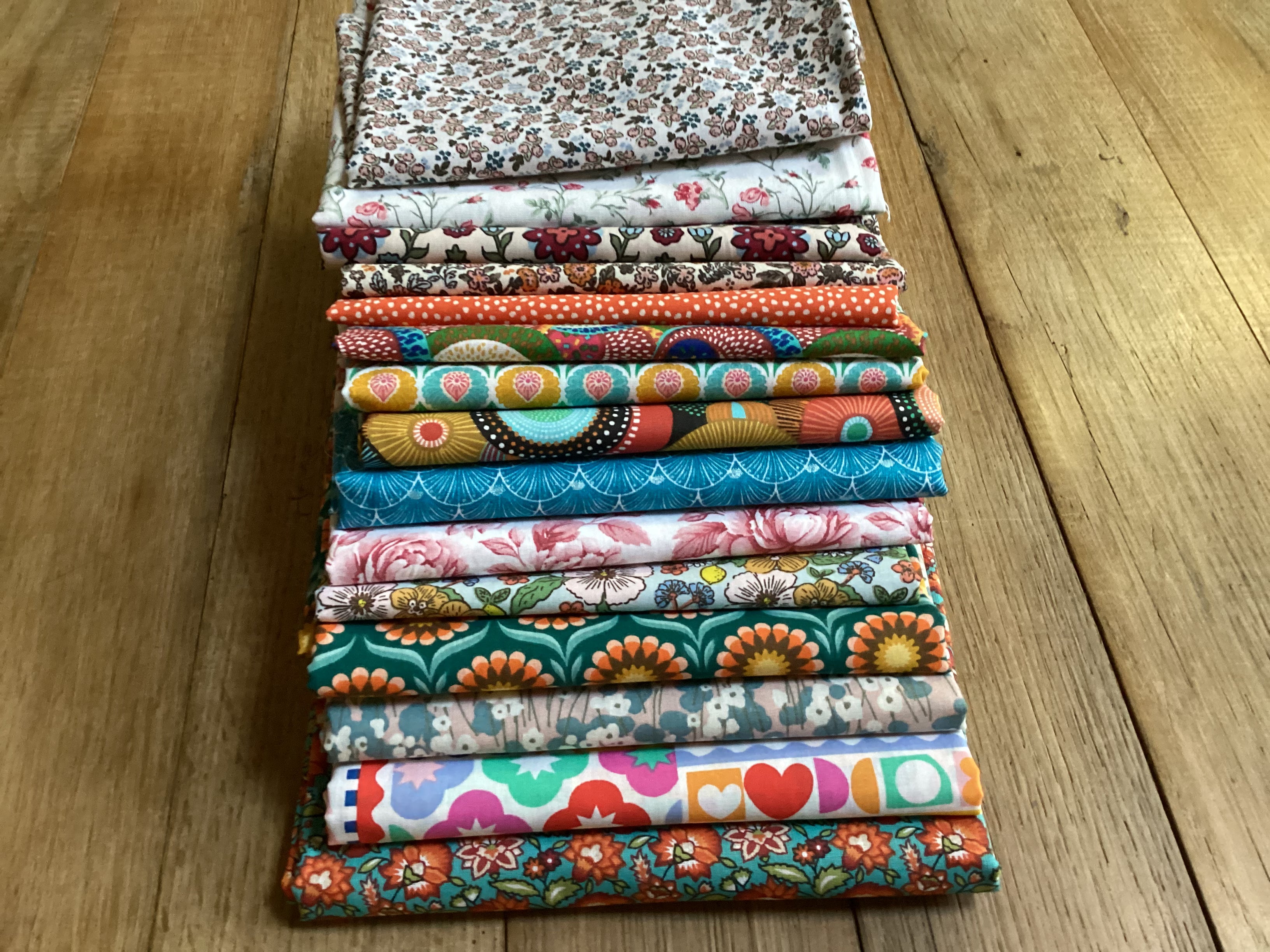 Lot 15 coupons coton